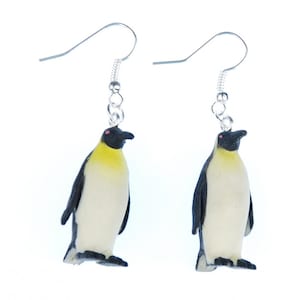 Brincos de pinguim Brincos de pinguim Pinguins Miniblings Polo Sul Antártida Zoo menina
