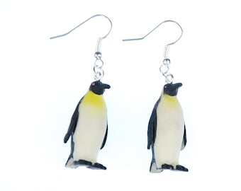 Penguin Earrings Penguins Miniblings South Pole Tuxedo Sea Rubber