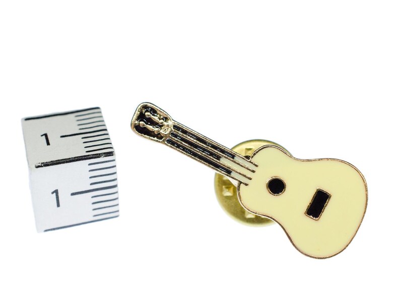 Gitarre Brosche Miniblings Pin Anstecker Instrument Musik Westerngitarre MINI Bild 2