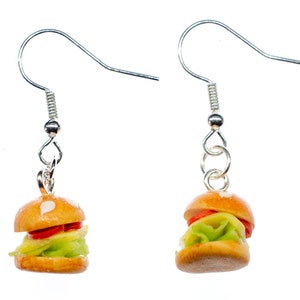 Hamburger Cheeseburger Earrings Miniblings Burger America Food Cawaiii Burgers