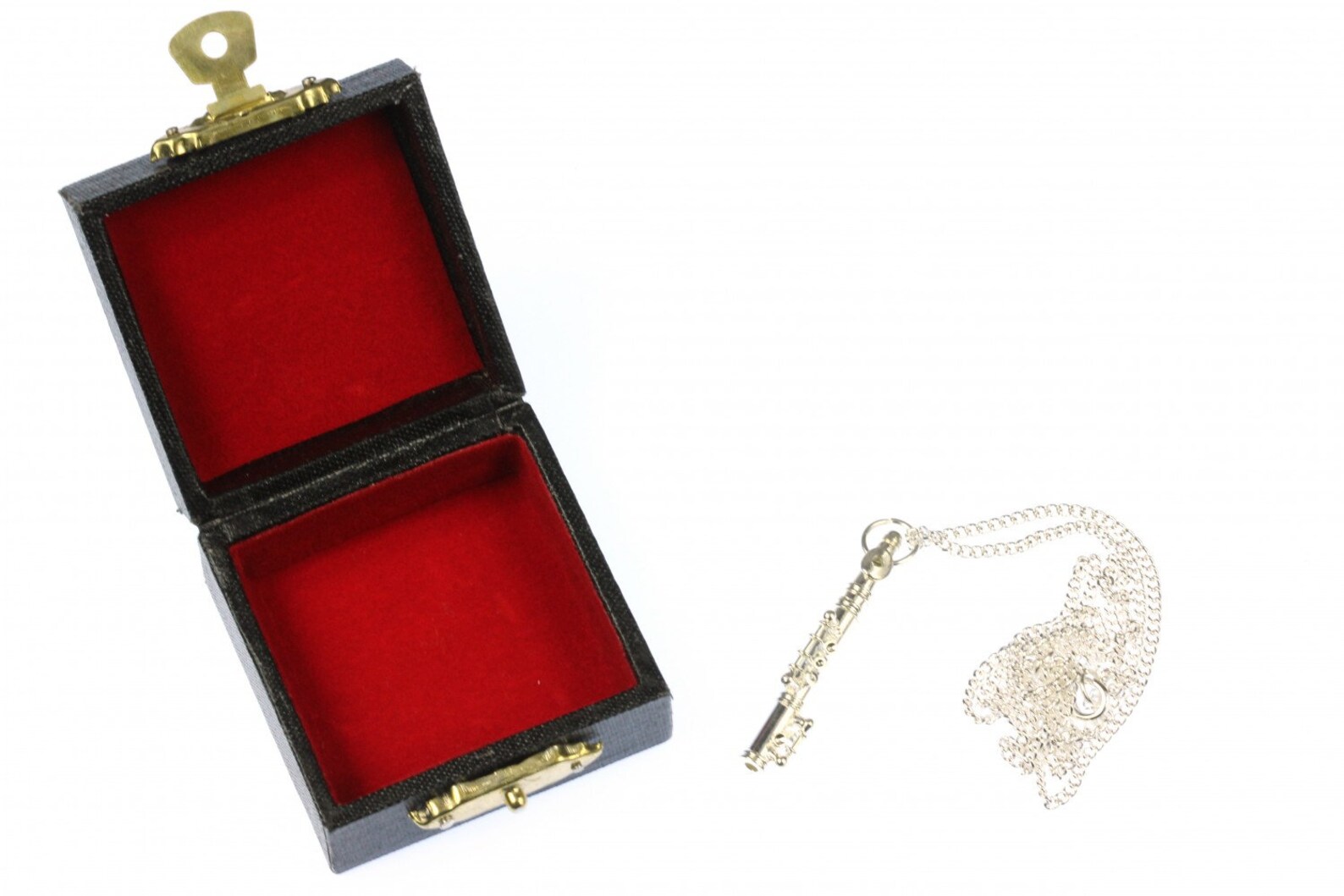 Flutes Flute Necklace Miniblings Silver Plated 60cm box Etsy