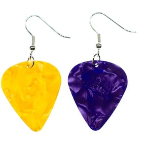 Plectrum Plectrum Oorbellen Miniblings Hanger Gitaar E-Gitaar Band Kleurrijke Muziek