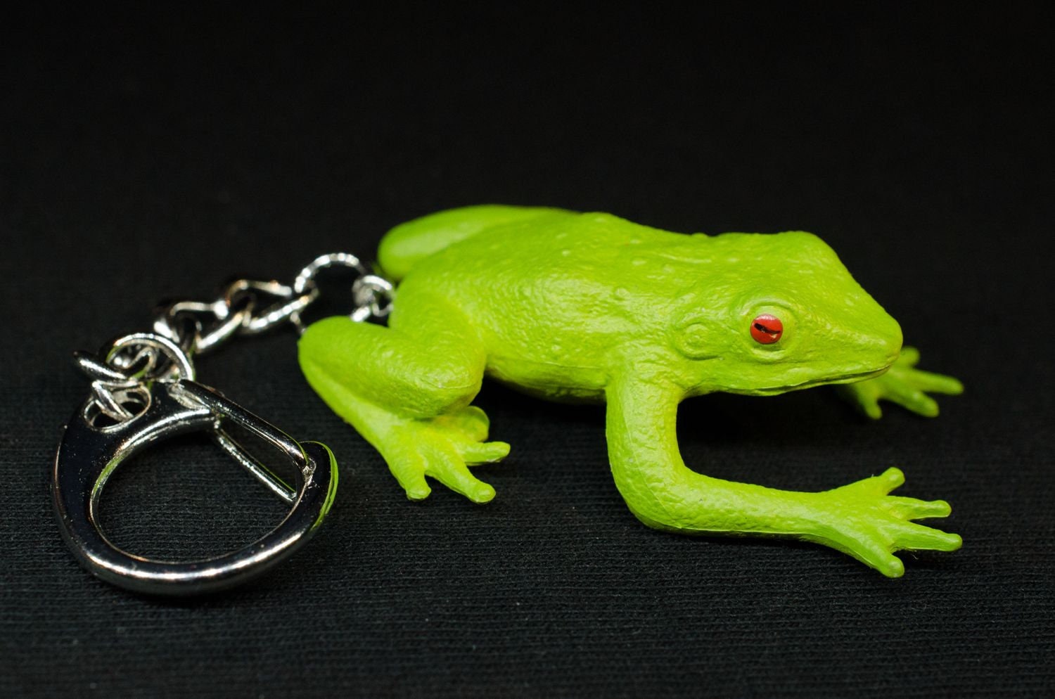 Frog Key Ring Chain Miniblings Frogs Toad Green Etsy UK