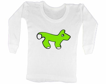 Baby Langarmshirt Feinripp KALLE FUX Longsleeve Shirt Tshirt Fuchs grün 86