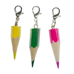 Crayon Charm Pendant Bracelet Wristlet Miniblings Pen Painting Random Colour