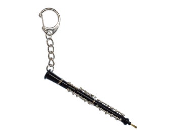 Oboe Key Ring Chain Miniblings Music Jazz Flute Orchestra + Box