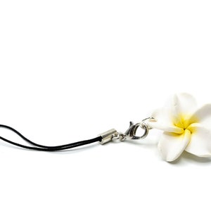 Frangipani Flower Hawaiian Hibiscus Mobile Cell Phone Charm Pendant Surfing