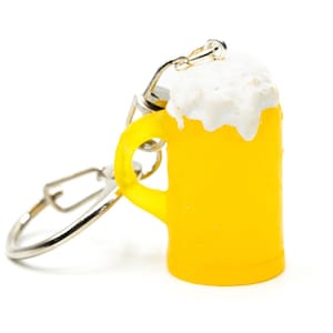 Bier Maß Schlüsselanhänger Miniblings Anhänger Bierkrug mit Schaum Oktoberfest