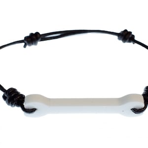 Bone Bones Bracelet Wristlet Miniblings ADJustable Dog Bones Stone Age White