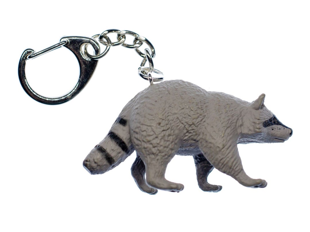 Raton laveur Porte-cle Porte-cles forestière animaux Racoon Ours ...