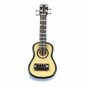Guitar Guitarist Brooch Pin Badge Button Badge Miniblings Acoustic + Box