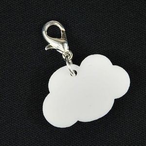 Cloud Charm Pendant Bracelet Wristlet Miniblings Clouds Sky Acrylic