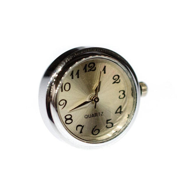 Clock Marche Broche badges Broche Miniblings Bouton Watch Time