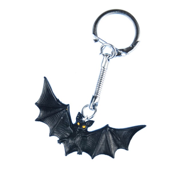 Porte-clés chauve-souris Miniblings pendentif porte-clés yeux d'Halloween