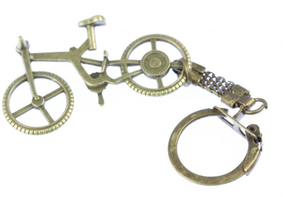 Bicycle Bike Key Ring Chain Bronze 