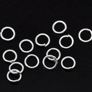 400X Jump Rings Ring Split Connecting DIY Silver 5mm Jewelry Making image 3