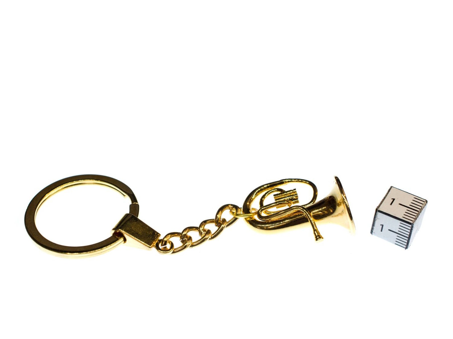 Tuba Key Ring Miniblings Box Musician Tenor Horn Gold Plated Etsy