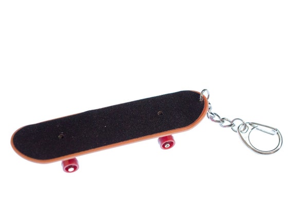 Porte-Clés Skate Et Sports D'Hiver – Acier Inoxydable, 2 Pièces, Design Créatif Argenté