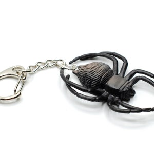 Spider Key Ring Chain Miniblings Kids Children Tarantula Halloween black