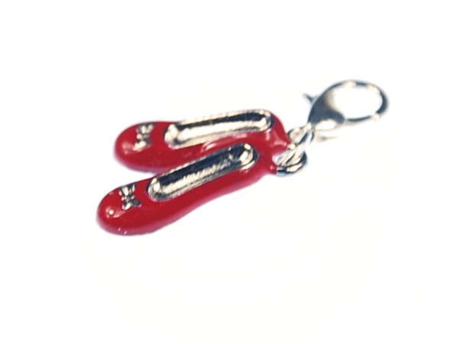 ballerina double ballet shoes ballet charm miniblings together red