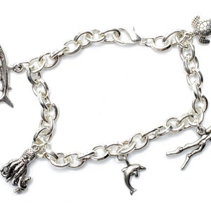 Diving Bracelet Miniblings Wristlet Diver Shark Octopus DoLPhin Turtle