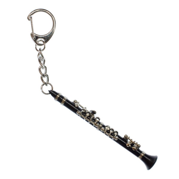 Clarinet Key Ring Chain Miniblings Musician Clarinetist Music +Box