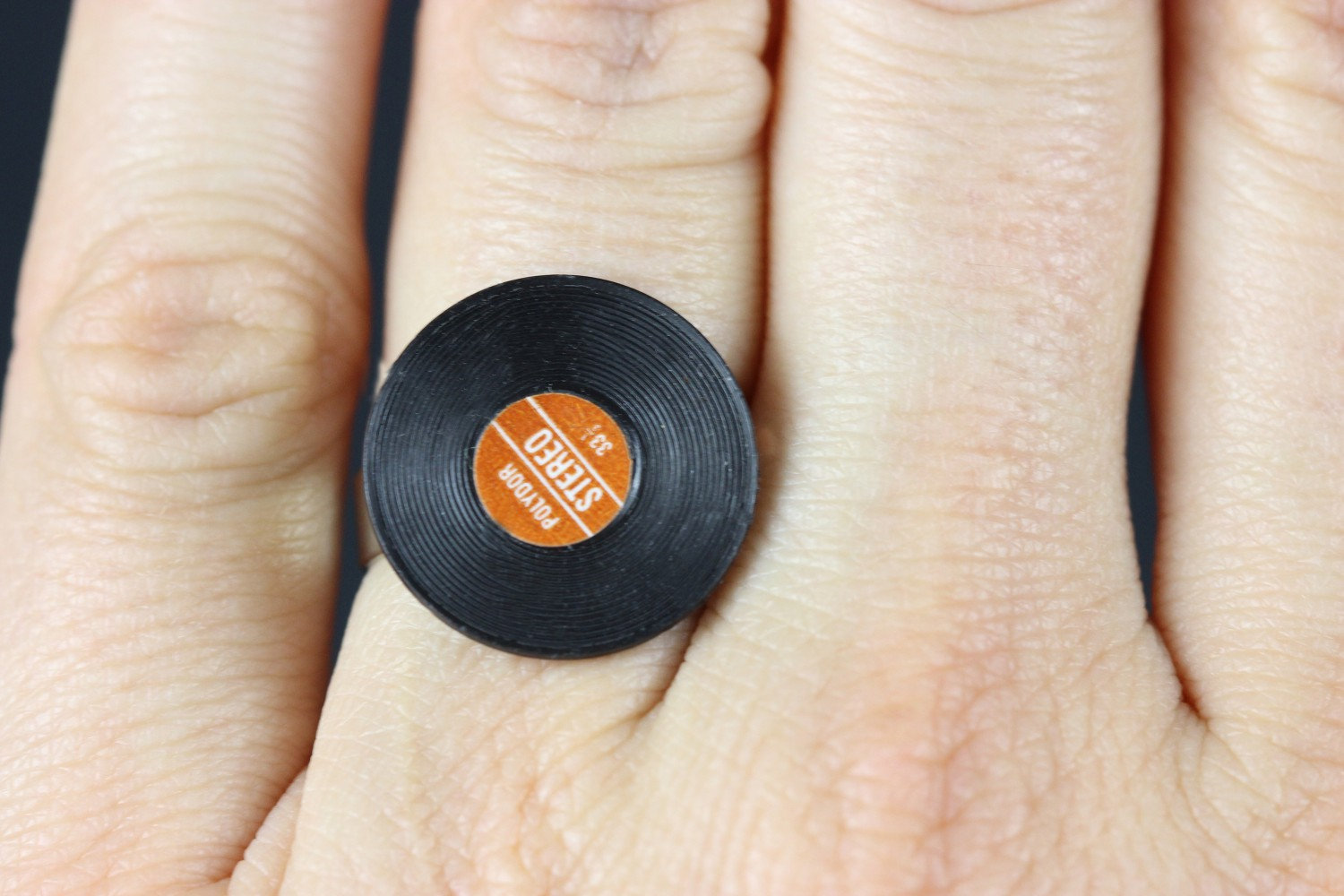 Record Design Inner Ring Record Ring Miniblings Vinyl DJ Musician LP Red - Etsy Canada