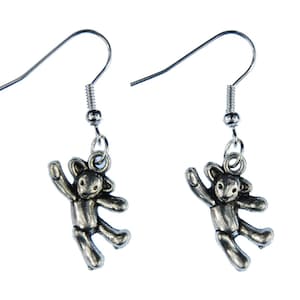 Teddy Earrings Bear Miniblings Silver Girls Children Kids