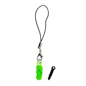 Bath Sandals Thong Mobile Cell Phone Charm Pendant Hoe Miniblings Beach Green