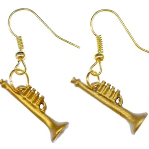 Trumpet Earrings Miniblings Trumpets Earring Music Musician Instrument Mini