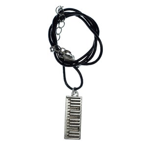 Piano Keyboard Necklace Concert Grand Miniblings Music Pianist Leather