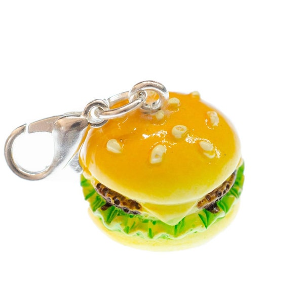 Hamburger Cheeseburger Bracelet Charm Miniblings Burger 20mm