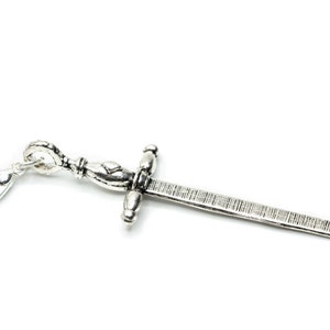 Sword Charm Miniblings pendant knight fantasy Middle Ages role play silver