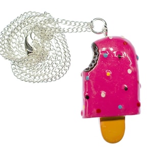 Popsicle Necklace 80Cmminiblings Ice Cream Cawaiii Pink