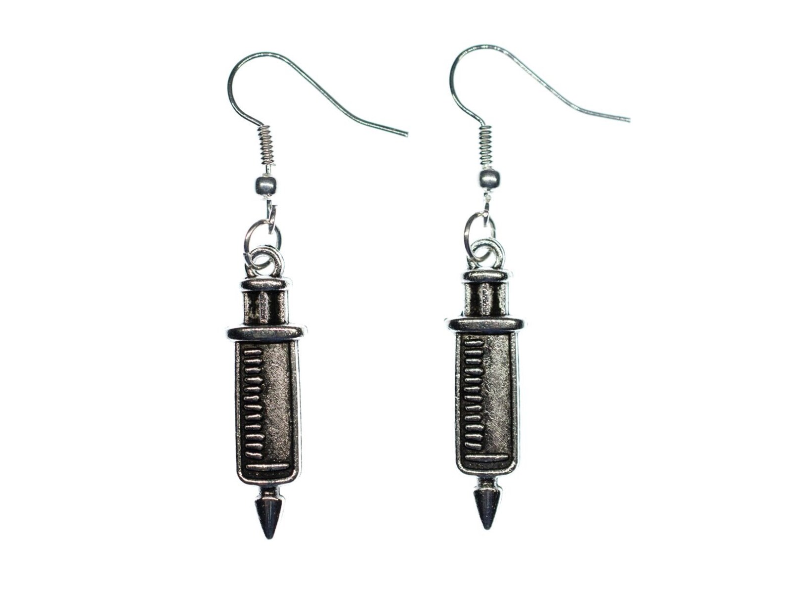 Syringe Earrings Miniblings Medicine Hospital Doctor Etsy