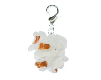 PoPCorn Charm Pendant Zipper Pull For Bracelet Wristlet Miniblings Corn Cinema