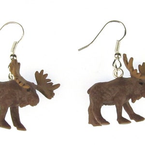 Moose Earrings Miniblings Ren Sweden Elks Reindeer Christmas Rubber
