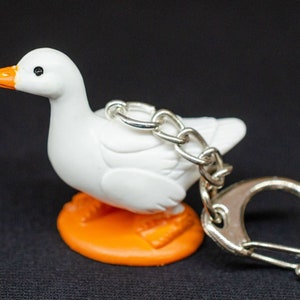 Duck keychain Miniblings ducks duck bird animal goose