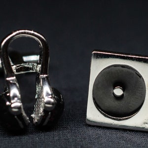 Headphone Record Player Turntable Cufflinks Box Miniblings Music DJ Turntables image 3
