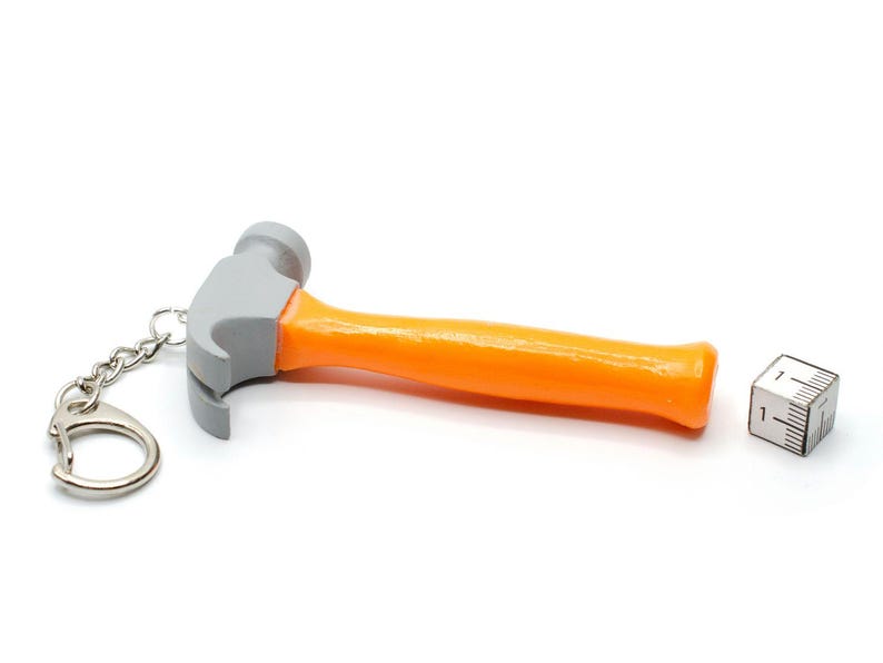 Claw Hammer Key Ring Chain Miniblings Tool image 3