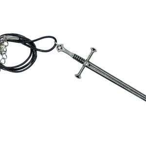 Sword Chain Miniblings Necklace 45cm Knight Role Play Fantasy Leather