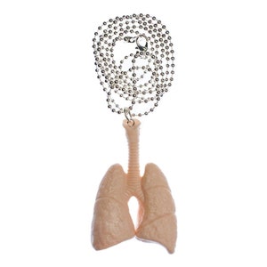 Lung Lungs Necklace Miniblings 80Cm Anatomy Medicine Organ Offal Breathing