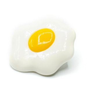 Frying Pan Fried Egg Eggs Brooch Miniblings Pin Badge Button Cooking