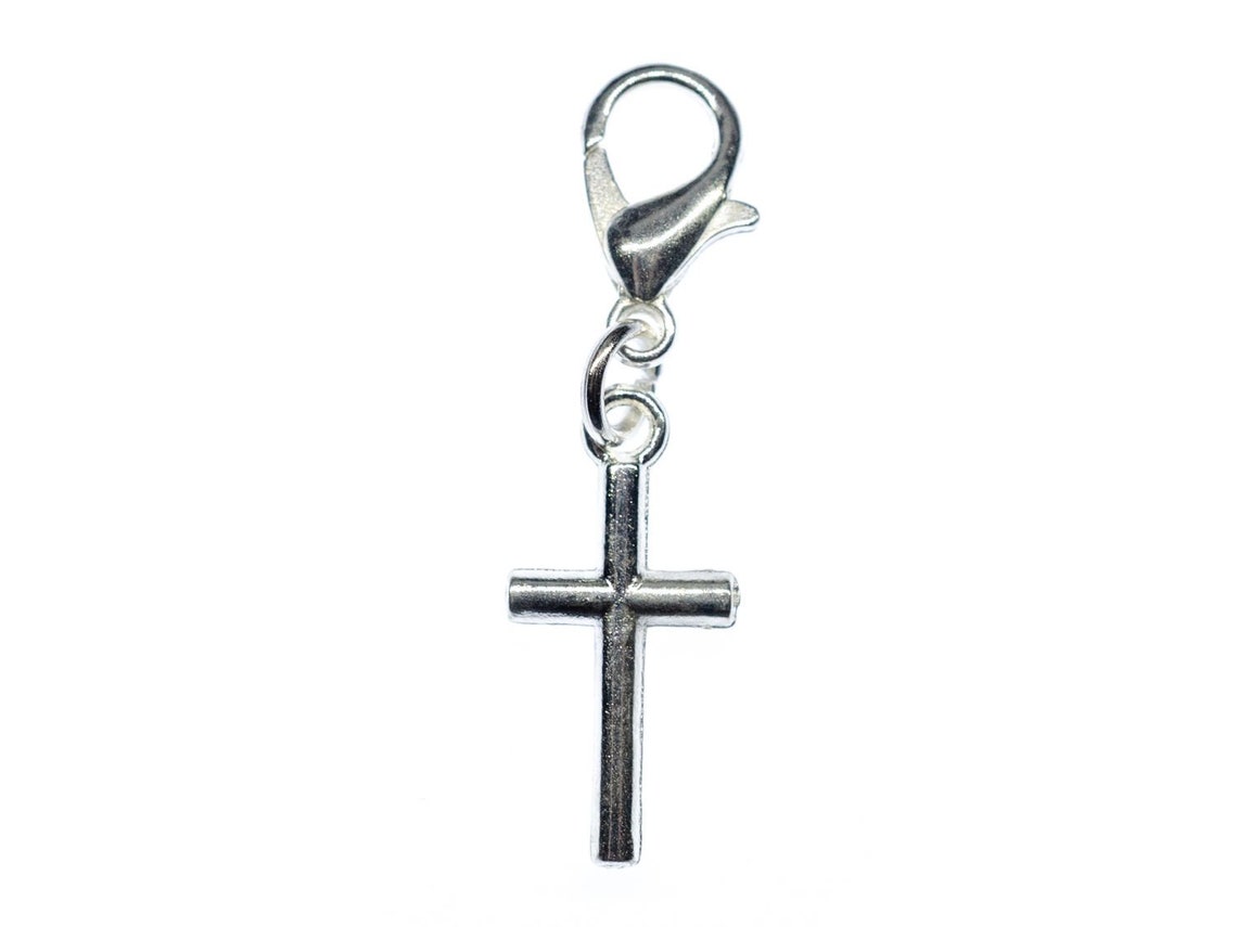 Cross Charm Zipper Pull Pendant Gothic Punk Crucifix Bracelet - Etsy UK