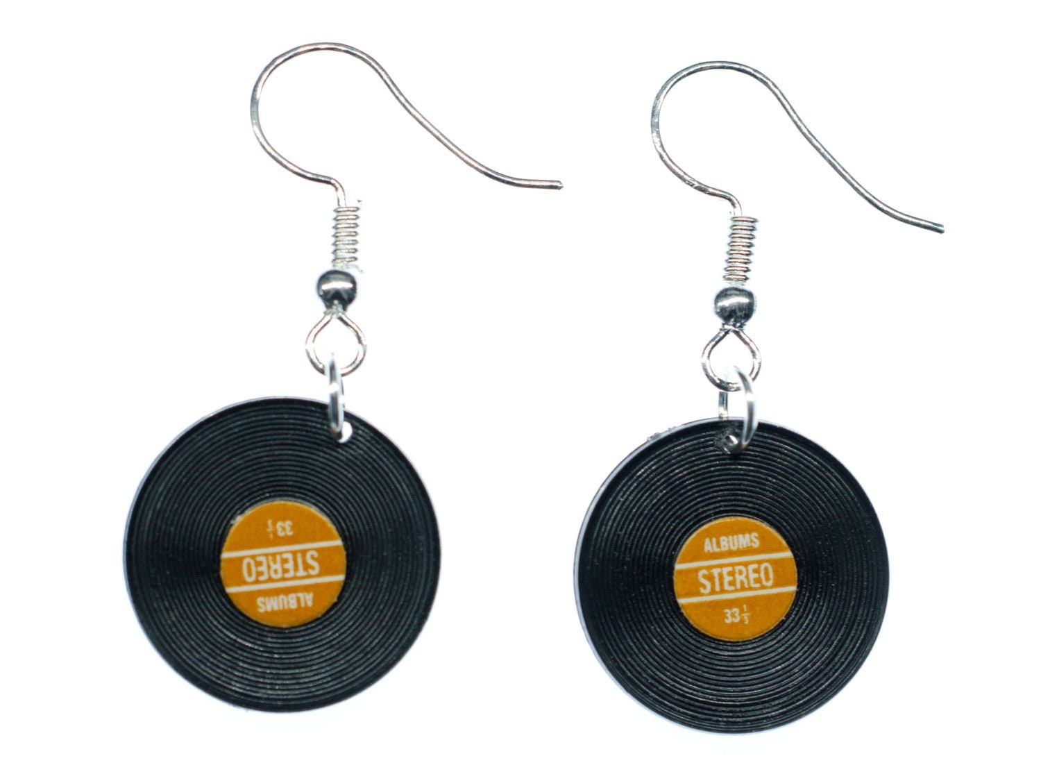 Record Earrings Miniblings Records LP Vinyl DJ Music Red
