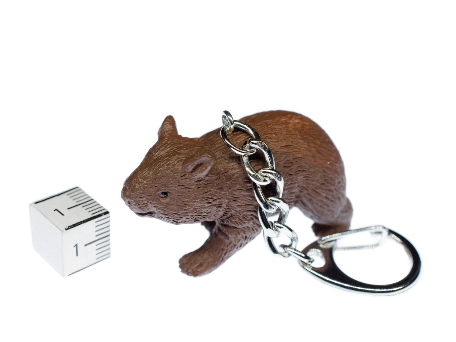 Wombat Keychain 6cm - Cute Australian Animal Key Ring For Kids & Animal ...