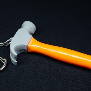 Claw Hammer Key Ring Chain Miniblings Tool image 2