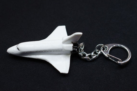 Weltall Miniblings Key Ring Chain White Rubber 55Mm Rocket
