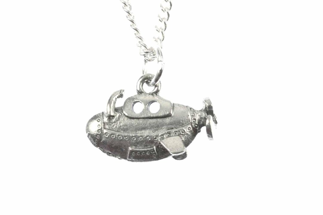 Submarine Necklace Miniblings 45cm Boat Ship Ocean Yellow Etsy
