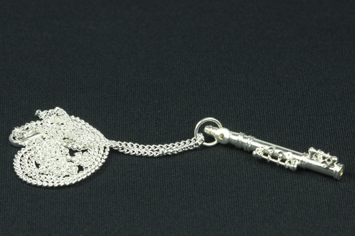 Flutes Flute Necklace Miniblings Silver Plated 60cm box Etsy